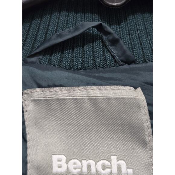 Bench Womens M Color Block Bomber Jacket Ponderosa Pine SOFT Sherpa Ribbed Trim - Picture 10 of 15